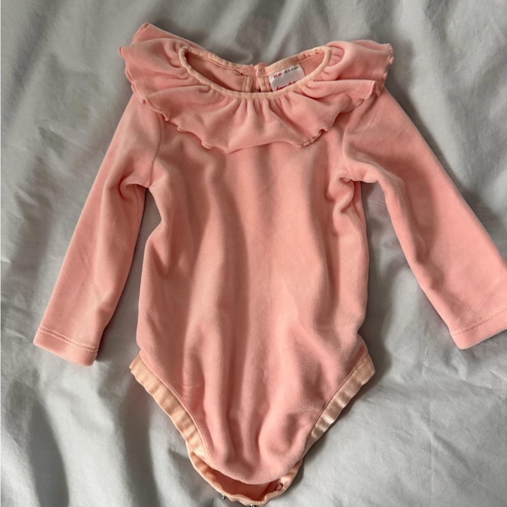 Pink Ruffled Kids One Piece - Picture 1 of 3